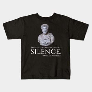 Marcus Aurelius - Stoicism Quote On Anger - Motivational Kids T-Shirt